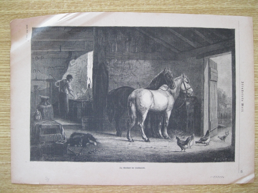 El herrero en su taller, 1878